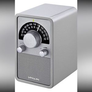 Sangean WR-15SR AM/FM Table Top Wooden Radio (Silver) New
